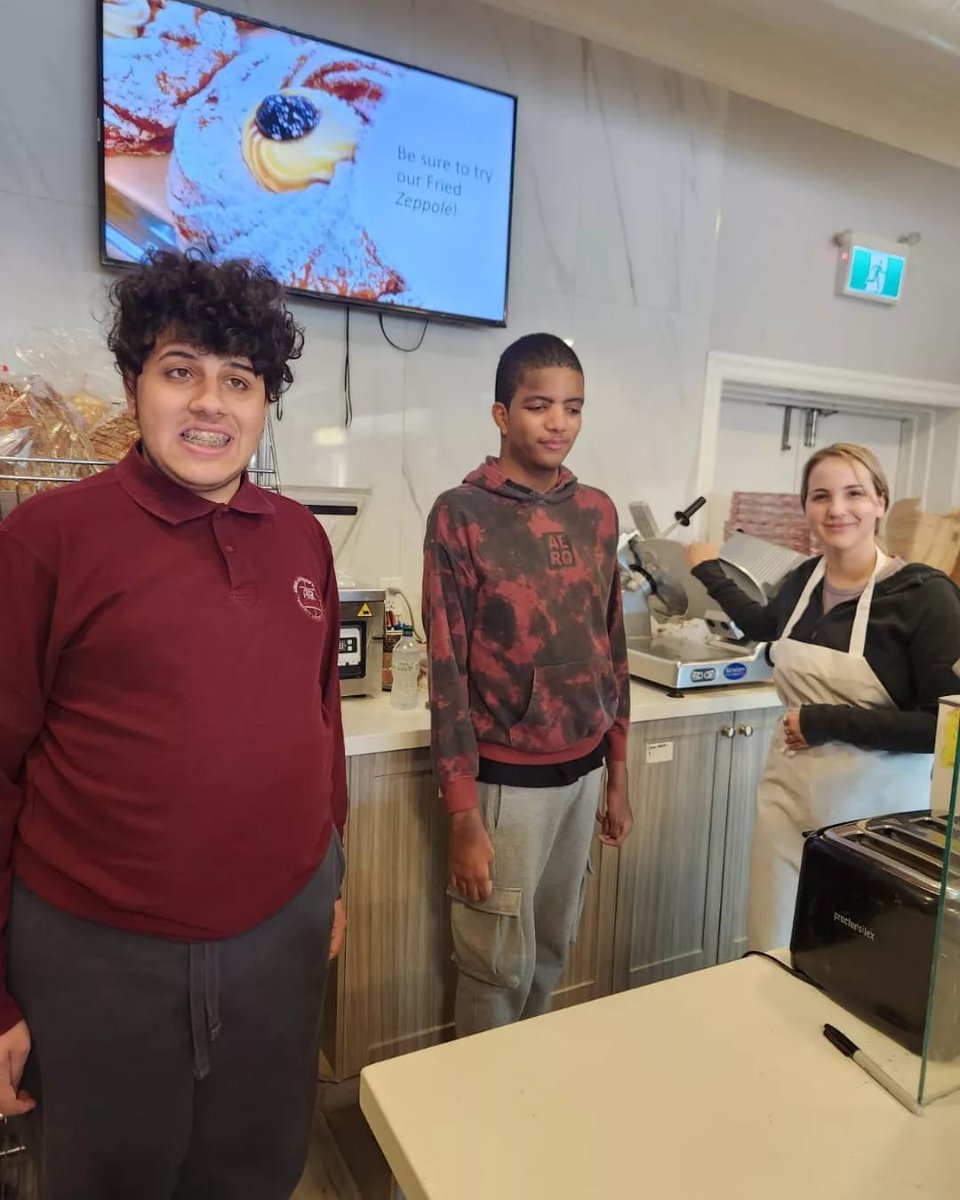 romeroraiders's tweet photo. A special thank you to @angelsbakerytoronto for inviting us to visit, giving us a tour, providing the yummy treats, and for the amazing hospitality! β€οΈ
It was a perfect & delicious day!π
#SpecialEducation #LifeSkills #SchoolExcursion #CommunityWalk #TTCtraining #SocialSkills https://t.co/C2tMOjXTVQ