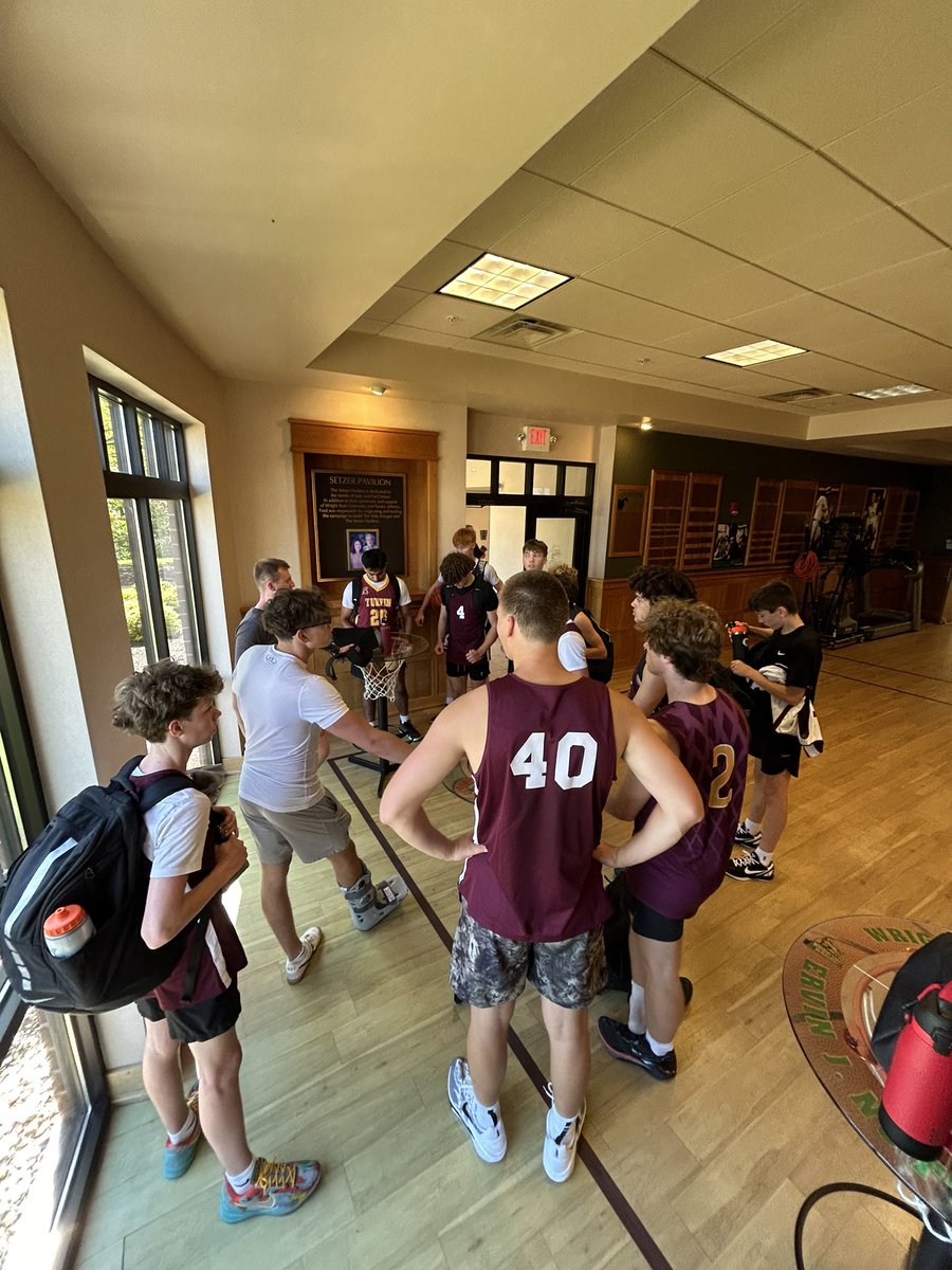 Nice little 2-1 day up at Wright State Team Camp today. Thanks to <a href="/WSU_MBB/">Wright State Men’s Basketball</a> for having us. #GotBetterToday