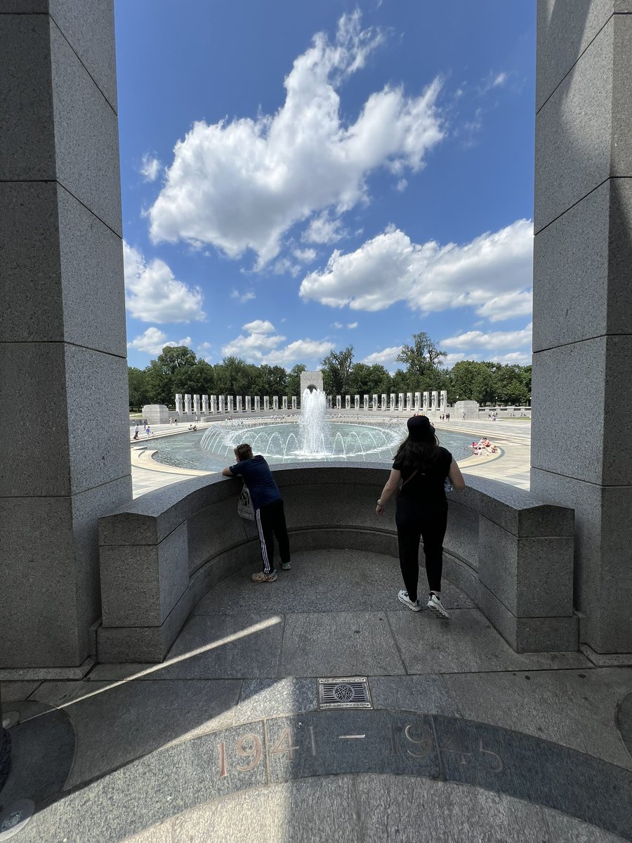 Been a great afternoon so far. Started at WWII Memorial, which is one of my favorites! #KarcherDC24
