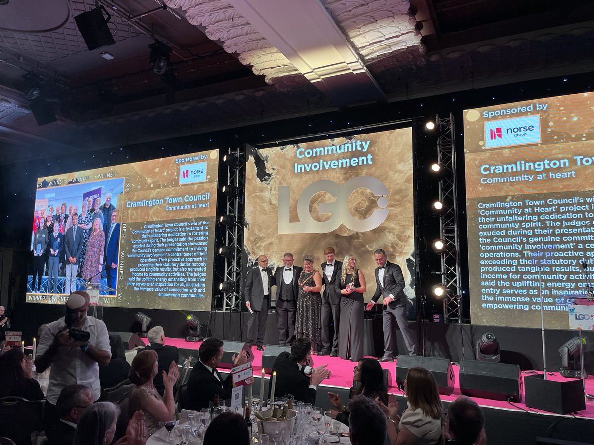 JustinGriggs's tweet image. Amazing!! Go Cramlington Town Council!!! @LGCAwards #parishpower #lgcawards
