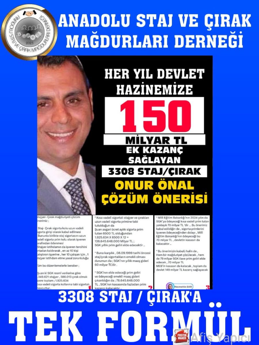 Bizler  kandırılmış mağdurlar olarak sonçare olarak kendi çözümümüzü devletimimize sunduk devletimimize gelir getiren çözüm raporumuz şimdi hükümetimizden mağduriyetimizi çözmesini bekliyoruz #Çöz3409iAl149Milyarı