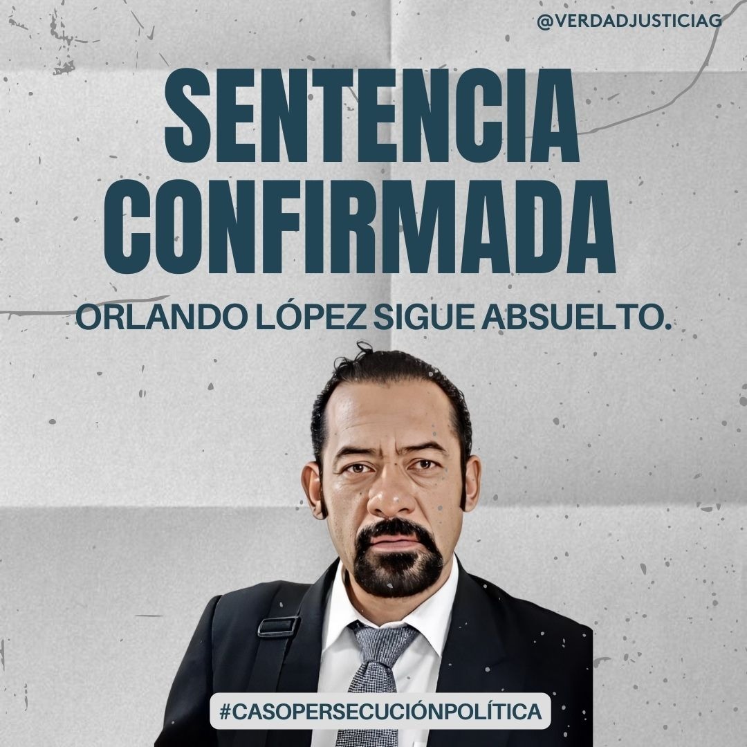 VerdadJusticiaG's tweet photo. 🚨 Importante 🚨
🧵1/ El día de hoy se notificó el rechazo de la apelación especial planteada por el Ministerio Público en contra de la resolución dictada el 18/03/2024, en la que se declaró al ex fiscal Orlando López y sus agentes de seguridad #ABSUELTOS. https://t.co/l84lglU8q5