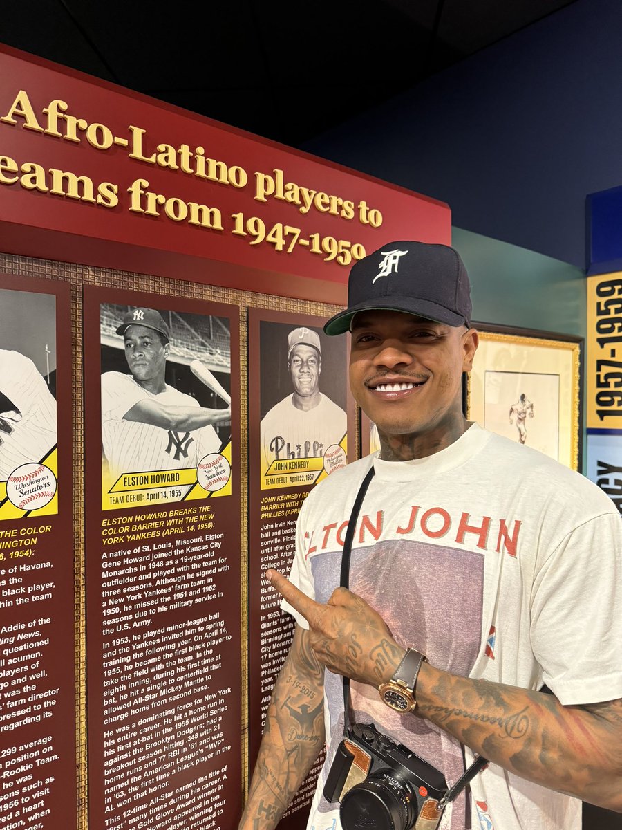 STR0's tweet photo. I take pride in being black. Nothing better than seeing how much our culture has shaped society and sports! 🗣️ @NLBMuseumKC https://t.co/dhCGH6djM7