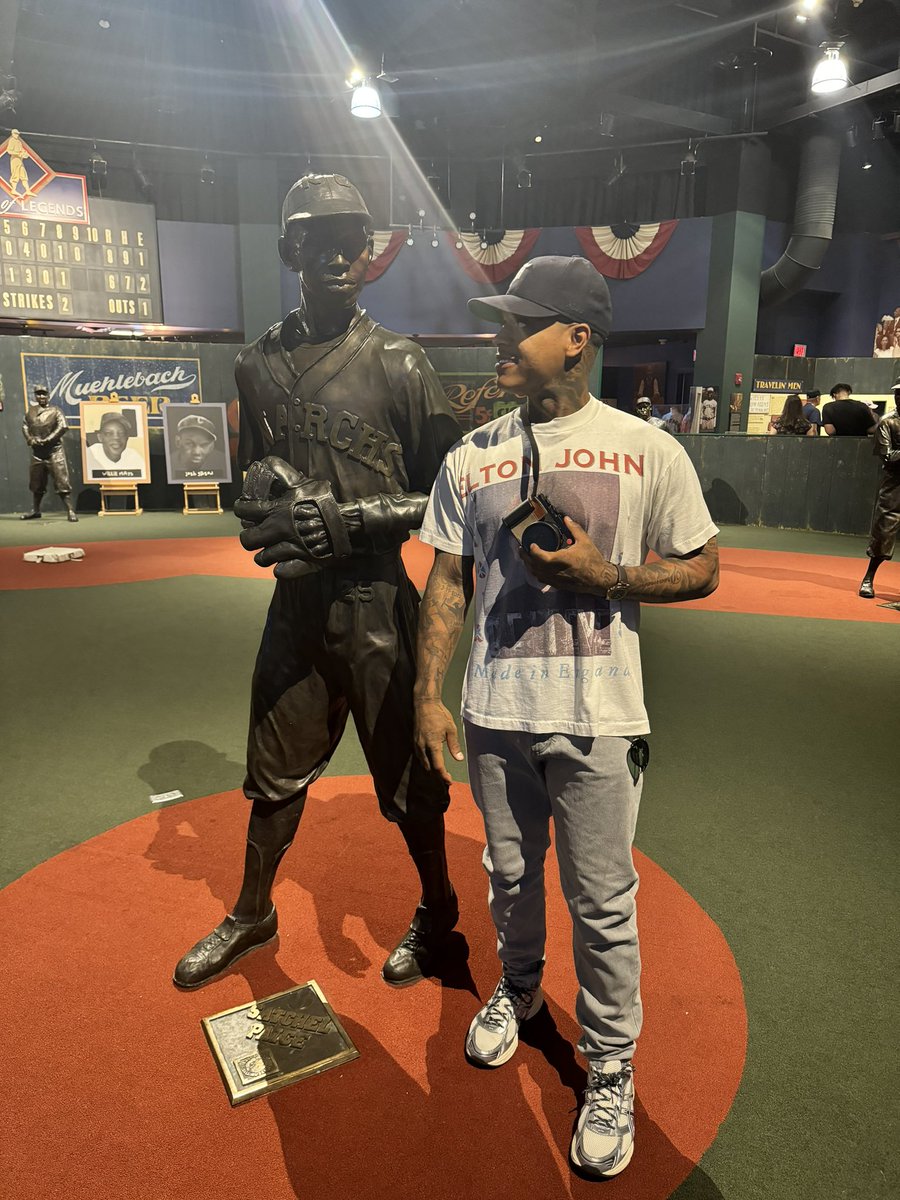 STR0's tweet photo. I take pride in being black. Nothing better than seeing how much our culture has shaped society and sports! 🗣️ @NLBMuseumKC https://t.co/dhCGH6djM7