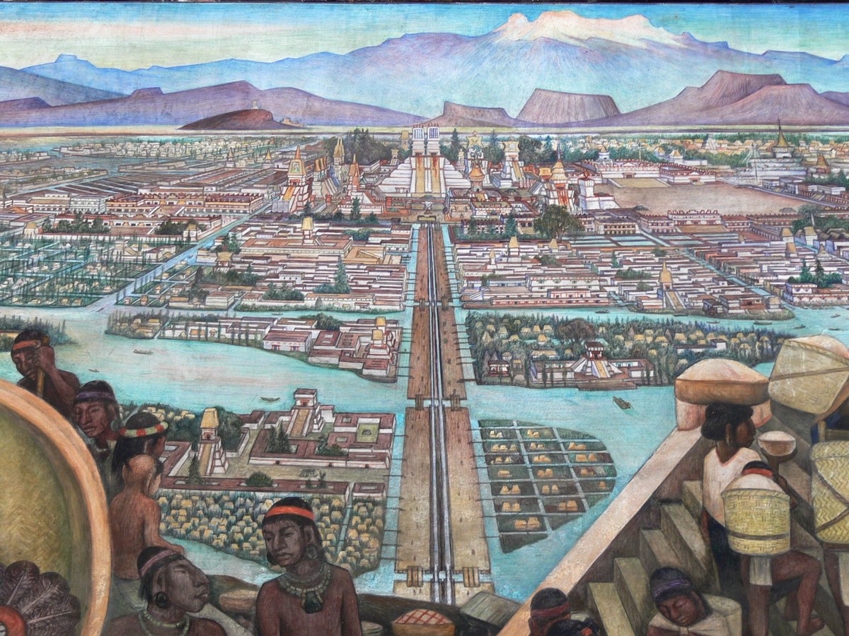 temposhistorico's tweet photo. Tenochtitlán a capital Asteca, apelidada pelos Espanhóis como a "Veneza das Américas"

🧵 #história #history #astecas https://t.co/oZcdY4kG0l