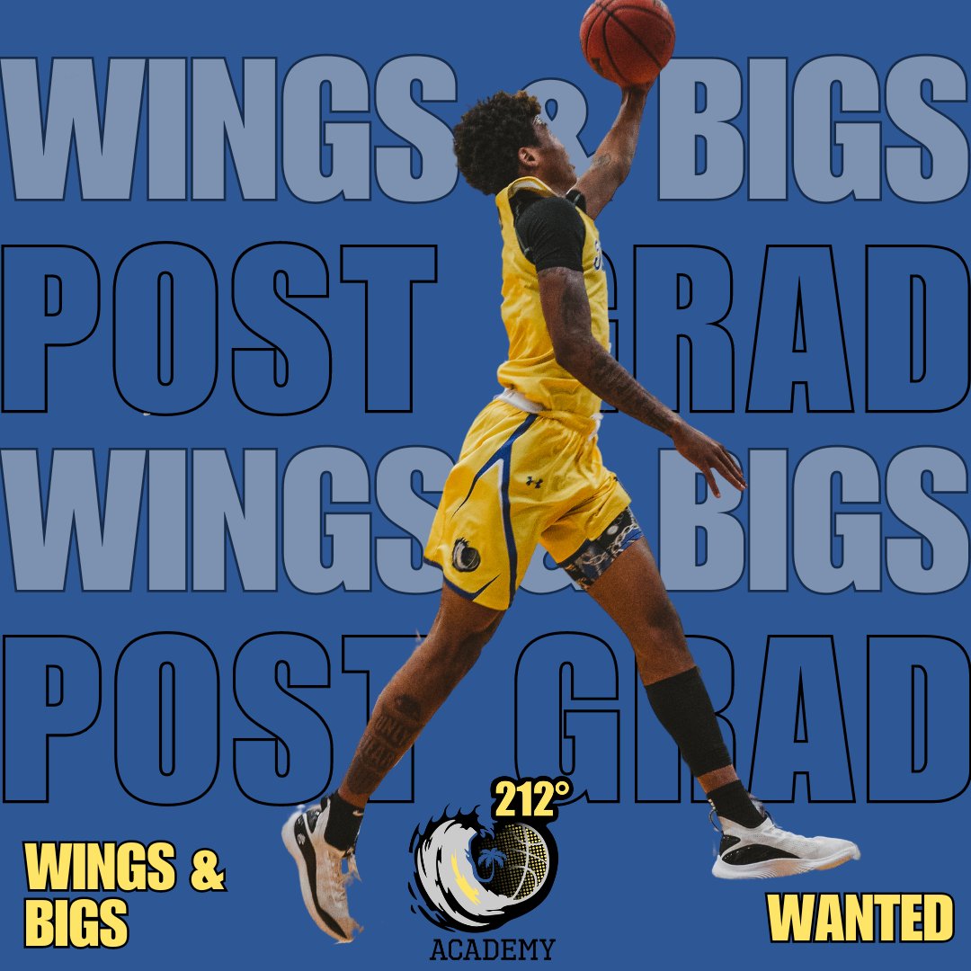 ❗️ATTENTION❗️We're looking for WINGS and BIGS for our 24'-25' Post Grad team. Limited roster spots available! All unsigned seniors class of 2024, message us if you’re interested.  👇