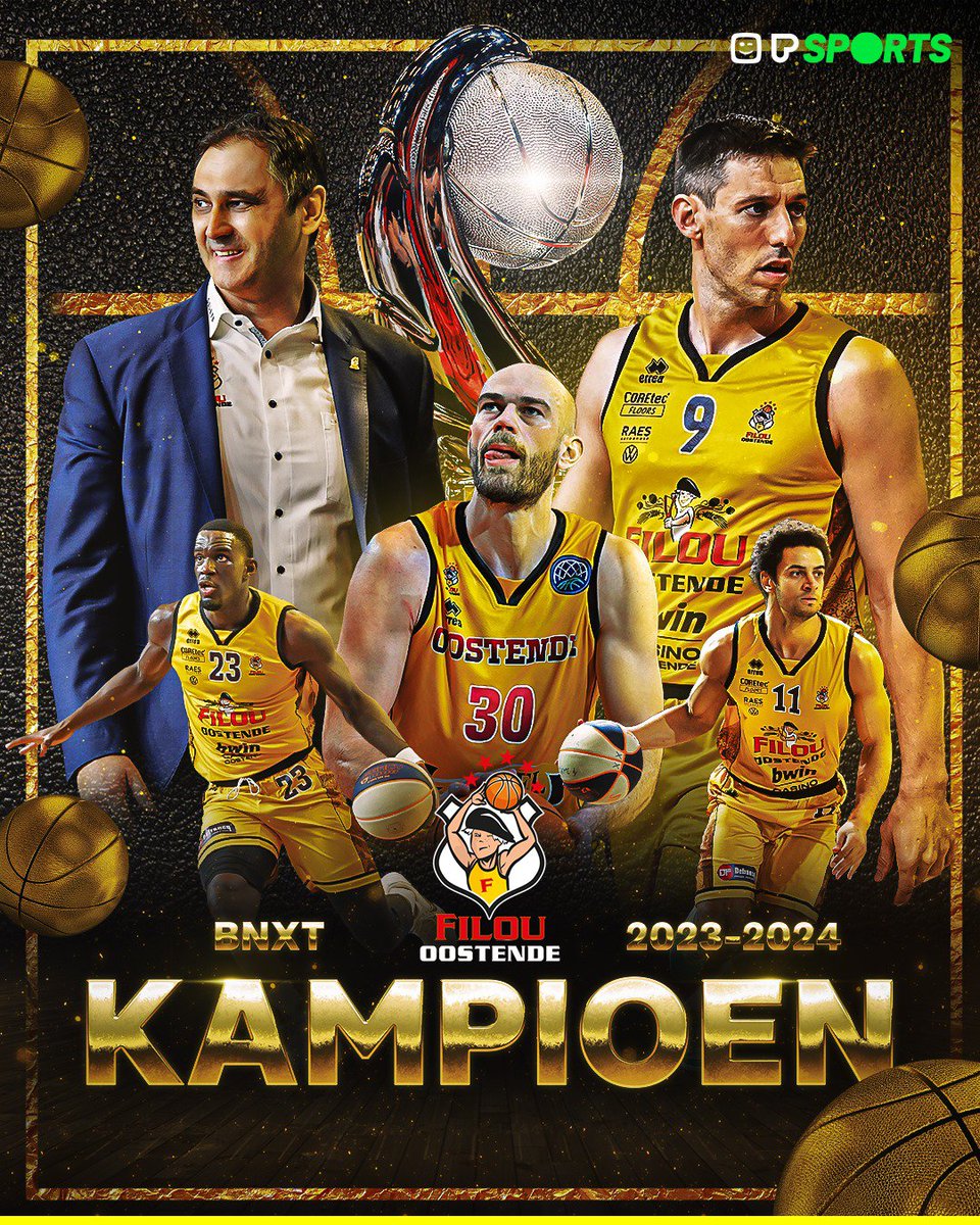 De eerste <a href="/BnxtLeague/">BNXT League 🇧🇪🇳🇱</a>-titel voor @FILOU_Oostende is een feit! 🏆👏