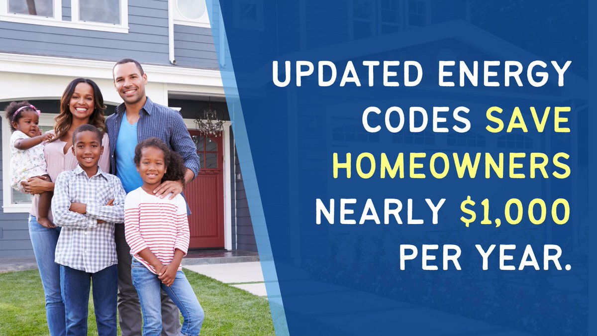 Homes built to modern energy standards save money and protect families. Let's urge FHFA to adopt the 2021 International Energy Conservation Code! #NationalDayofAction #LowerHomeEnergyCosts