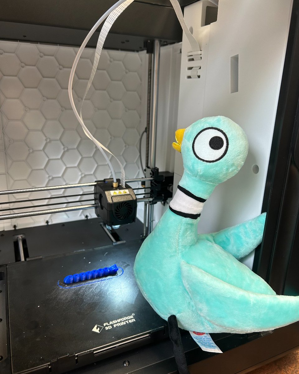 .<a href="/The_Pigeon/">The Pigeon</a> wanted to learn about 3D printing, so we went to the library at Mesa Middle School in <a href="/dcsdk12/">Douglas County School District</a>. With help (and some wing-holding) from librarian Joy Yehle, the Pigeon designed and printed a worm! 

The Pigeon was disappointed to learn that it is not the edible kind.