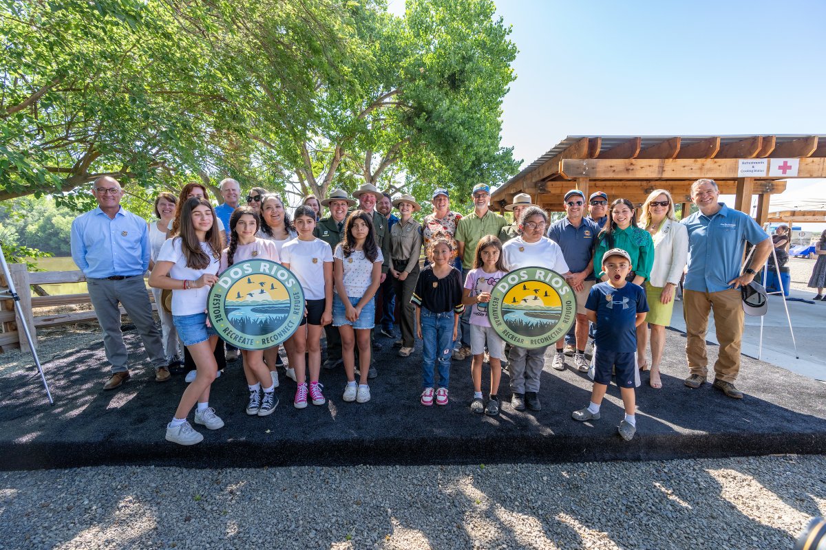CAStateParks's tweet photo. California’s Newest State Park, Dos Rios, Now Officially Open to the Public Today! The opening coincides with the launch of the Third Annual California State Parks Week from June 12-16. Read more in our press release: https://t.co/zaNOgWxlvE https://t.co/pRHHsN0tOz