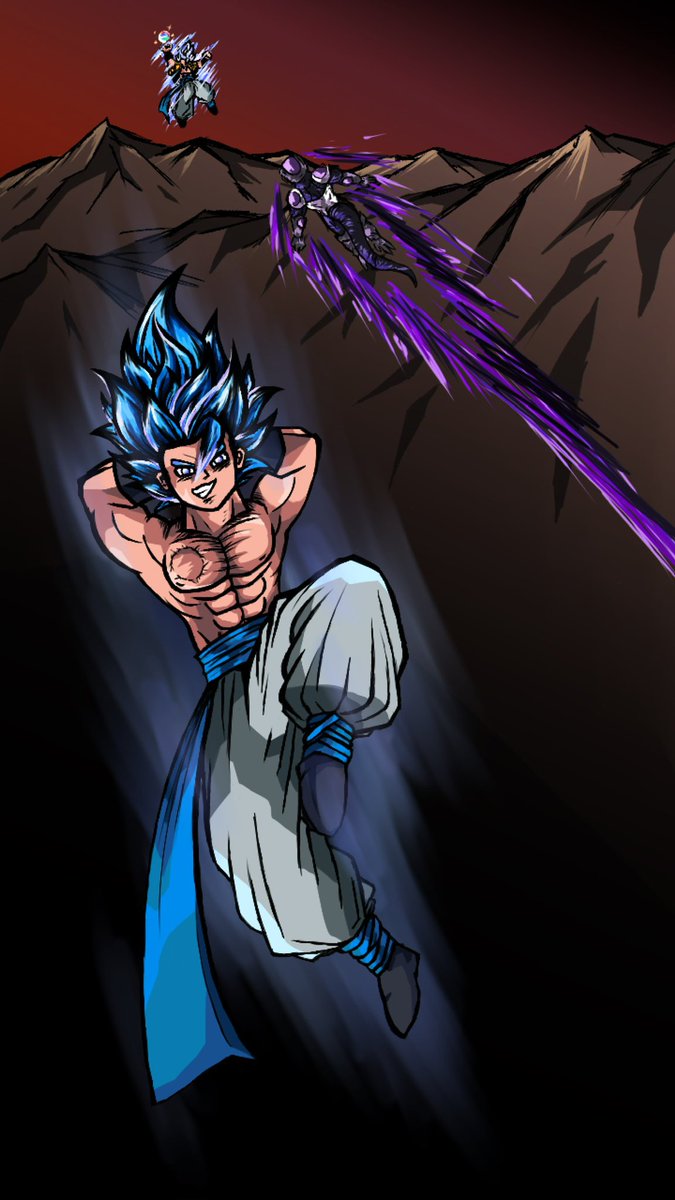 Ign_Obsidian's tweet image. Finished this finally today, yall fw this?
Got a little Mui Gogeta vs Black Frieza 👀