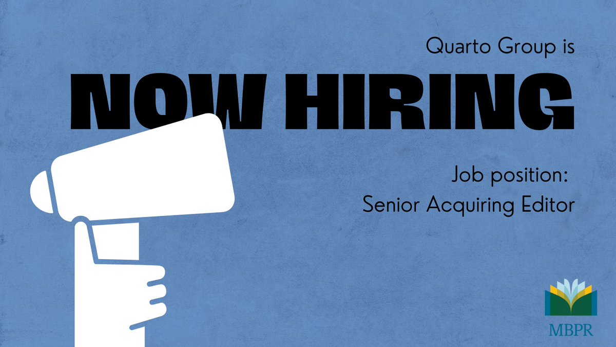 MNBookPub's tweet photo. The Quarto Group is seeking a Senior Acquiring Editor for its cooking and lifestyle imprints. 
Learn more at https://t.co/dhMUvmZ4kQ https://t.co/J6Sz8vxpIv