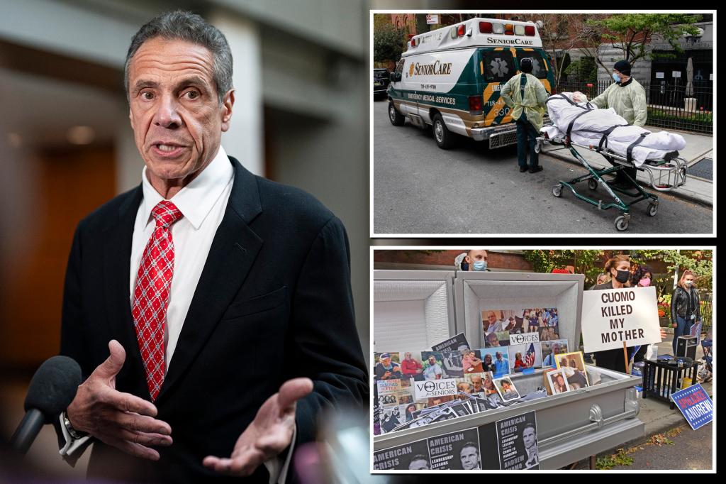 nypost's tweet photo. Andrew Cuomo repeats infamous ‘who cares?’ line on nursing home COVID deaths in congressional interview https://t.co/Ue6bc5gds5 https://t.co/t2FtOq3fvu
