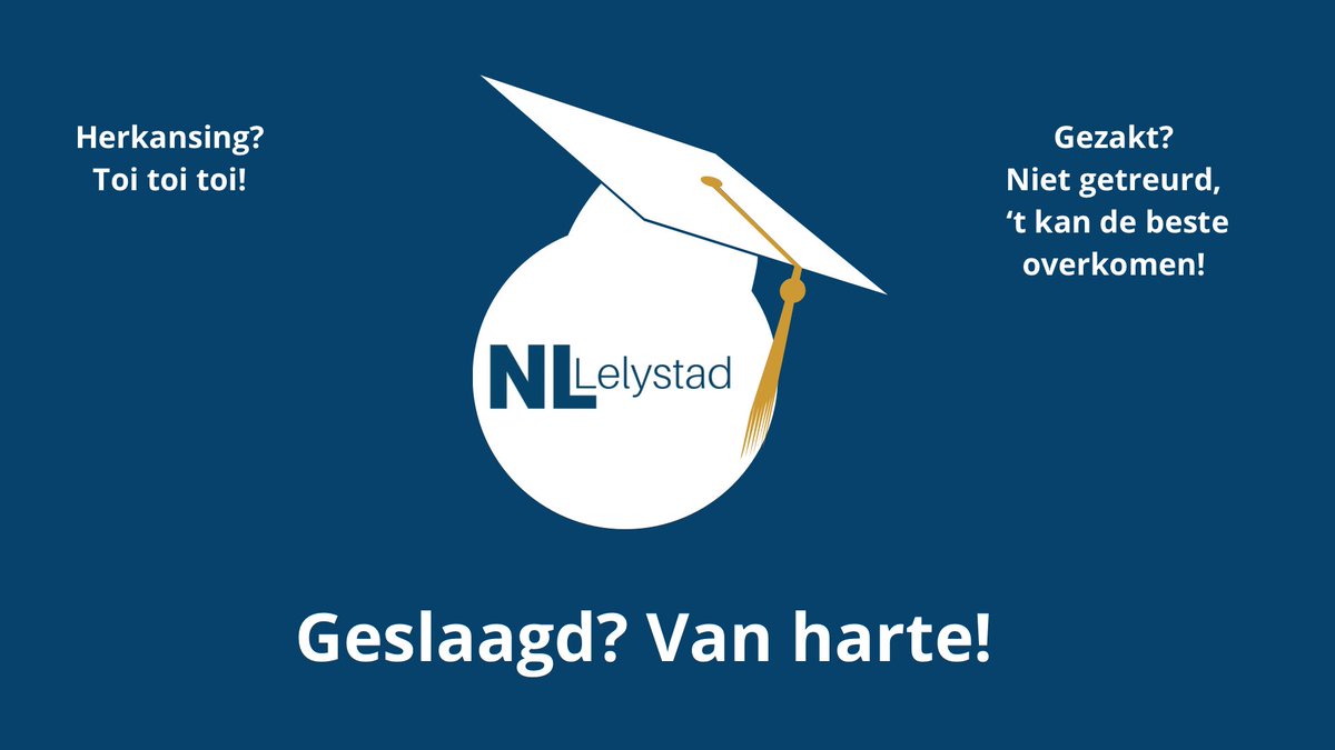 Van harte aan een ieder die geslaagd is. Weten jullie al wat jullie verder gaan doen? 🙌🏻

Herkansen? Toi toi toi 
Ben je gezakt? Maak je niet druk, je komt er wel. Het is de beste overkomen. 🙏🏻🙌🏻 You can do it!

#examens #geslaagd #lelystad #onderwijs #scholieren #school