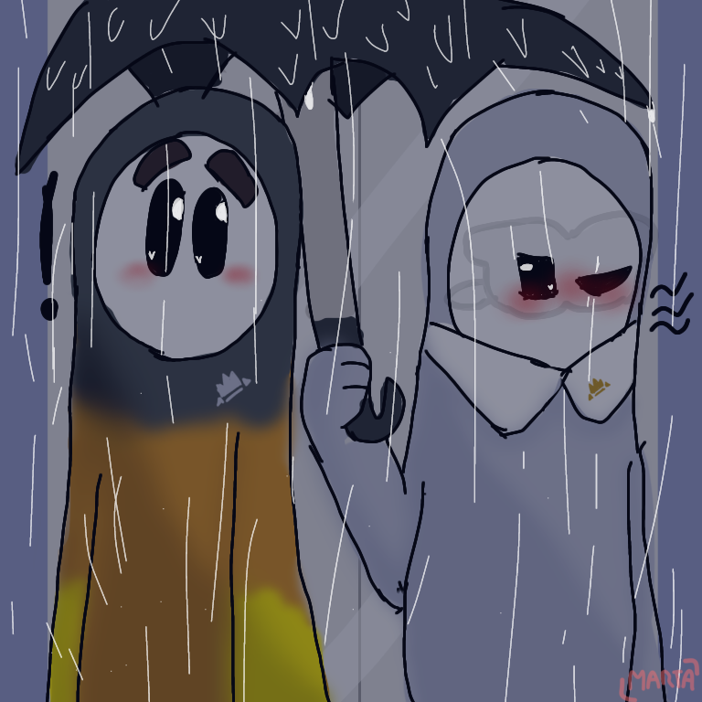 Secret_draw2's tweet photo. 🧡: !...
🤍: ... No seas tan despistado la próxima vez...
🧡: oh... C-claro...
(Se me ocurrió en clase y lo pase a Digital) #fallguys #fallguysart #basalent #fallguysfanart https://t.co/rzOlrXCw0Q