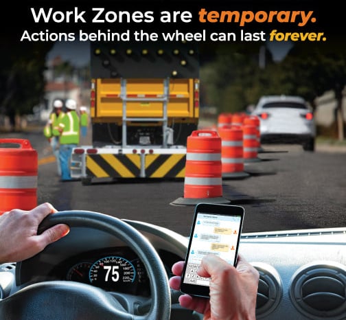 🚧 📵 Don’t let any distractions stop you from driving safely. Silence your phone and keep your eyes on the road to ensure you’re keeping our roads safe. 👷‍♀️ 👷‍♂️ #WatchForUs
