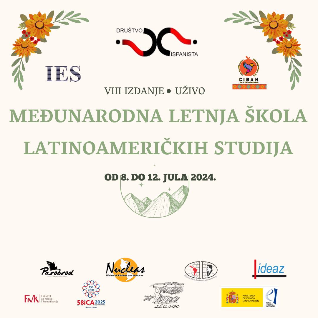 📷 Međunarodna Letnja škola studija Latinske Amerike (EVELA) održaće se u Beogradu i Novom Sadu od 8. do 12. jula! 📷 Rok za prijavu je do 20. juna. Prijavni formular se nalazi na sledećem linku: docs.google.com/.../1FAIpQLSfM…