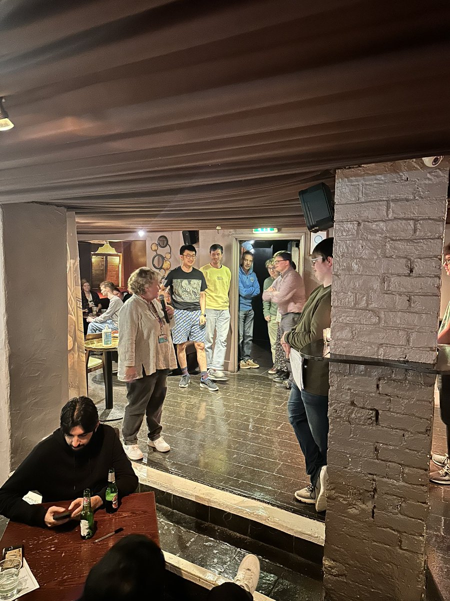 Grateful to have had the gracious &amp; extremely talented treasure <a href="/sanditoksvig/">Sandi Toksvig</a> over to change our lightbulbs this week. Sandi also made our @SolariTeeUK Pub #Quiz #Fundraiser, remarkably more than ‘Quite Interesting’, together raising ~£1200 for a great cause.