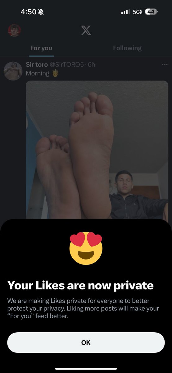 fagg0trie's tweet photo. does anyone know how to change this back? i did not ask for it and i do not want it enabled. i enjoy the thought of people jerking off to my likes that’s why ive kept them public up to this point… https://t.co/60L5p54T7Z