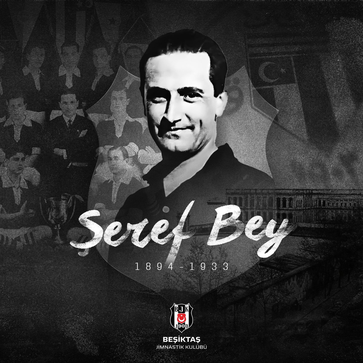 Futbol şubemizin kurucusu, futbol takımımızın ilk kaptanı ve aynı zamanda teknik direktörlüğünü yapan ‘’Beşiktaş’ın ŞEREF’i’’ Ahmet Şerafettin Bey’i (Şeref Bey) vefatının 91. yıl dönümünde saygıyla ve rahmetle anıyoruz.