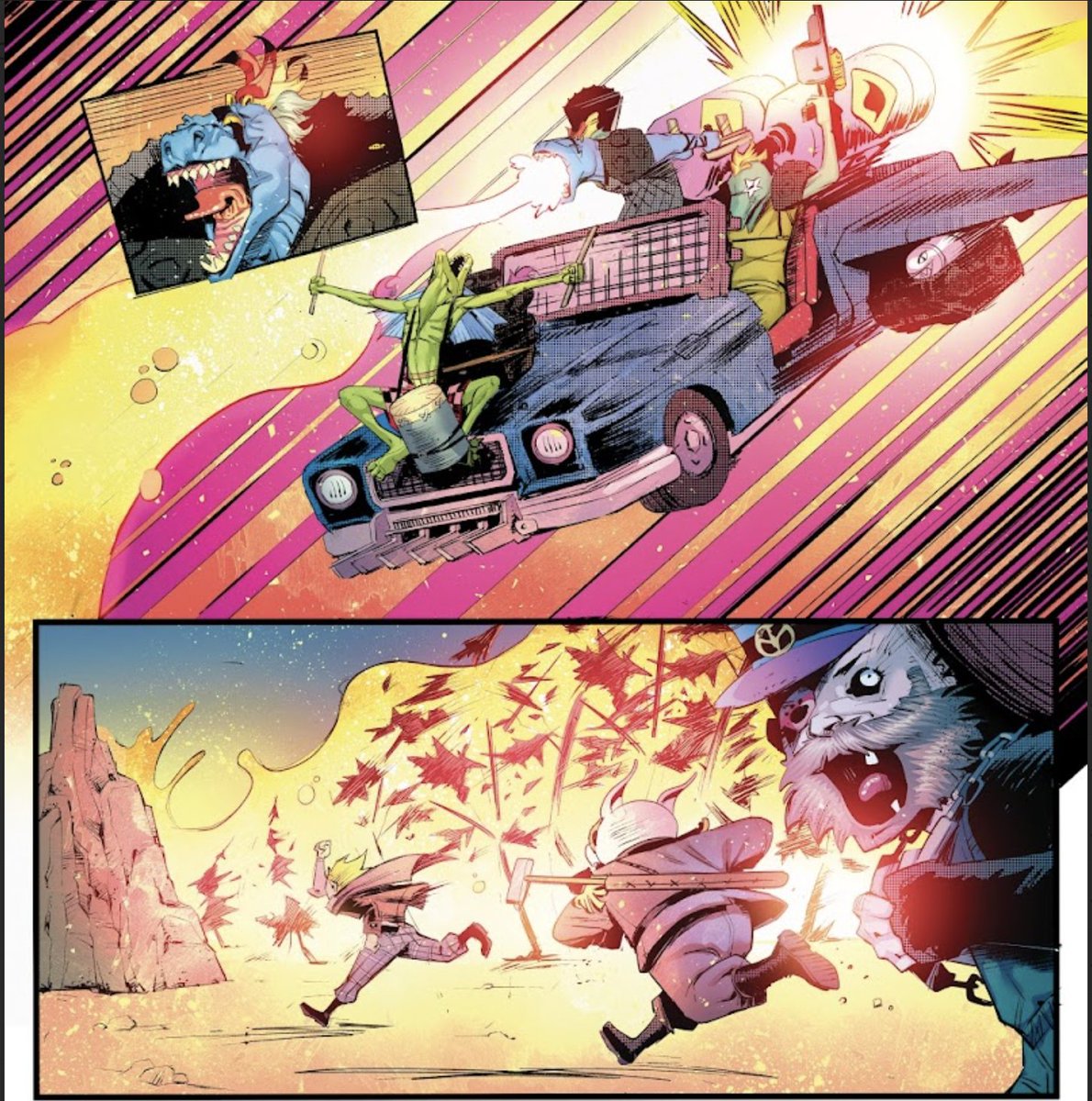 monkeythecomic's tweet photo. Run! It's the lizard people!
Monkey: A Graphic Novel #11 on Kickstarter now! LINK: https://t.co/ToffpKFcpE
#monkeycomic #monkeygraphicnovel #graphicnovel #kickstarter #comicbooks #comicart
#comics #cartoon #manga #marvel #marvelstudio #imagecomic #comic #illustration https://t.co/7LypePCK4x