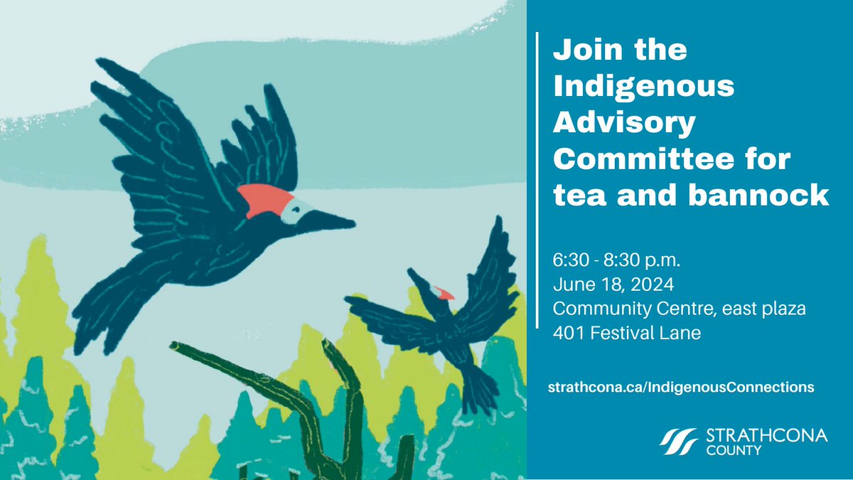 🧡Join the Indigenous Advisory Committee for tea, bannock and connection on June 18!
🎵Indigenous residents and allies of all ages are welcome.
👉Drop by 6:30-8:30 pm, Community Centre east plaza, facing Sherwood Drive.
❓strathcona.ca/IndigenousConn…
#strathco #shpk