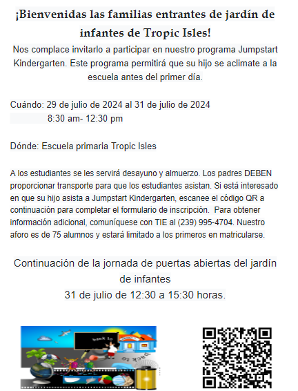 We can't wait to meet our new Kindergarten students! Sign up today for our fun Jumpstart event to make starting school more enjoyable for your little ones.