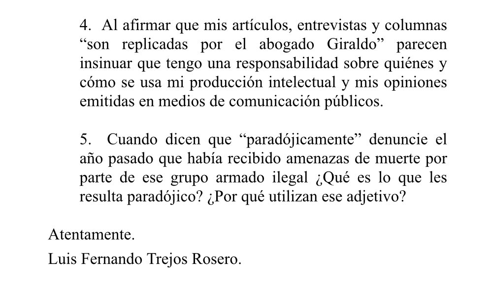 TrejosRosero's tweet photo. Texto de respuesta al periodista de la @revistaRAYA en el que le solicitó una retractación pública sobre la tergiversación de mis argumentos, poner en duda la calidad de mi trabajo académico y banalizar las amenazas que he recibido en su artículo publicado el día domingo: https://t.co/lK9AjnphEW