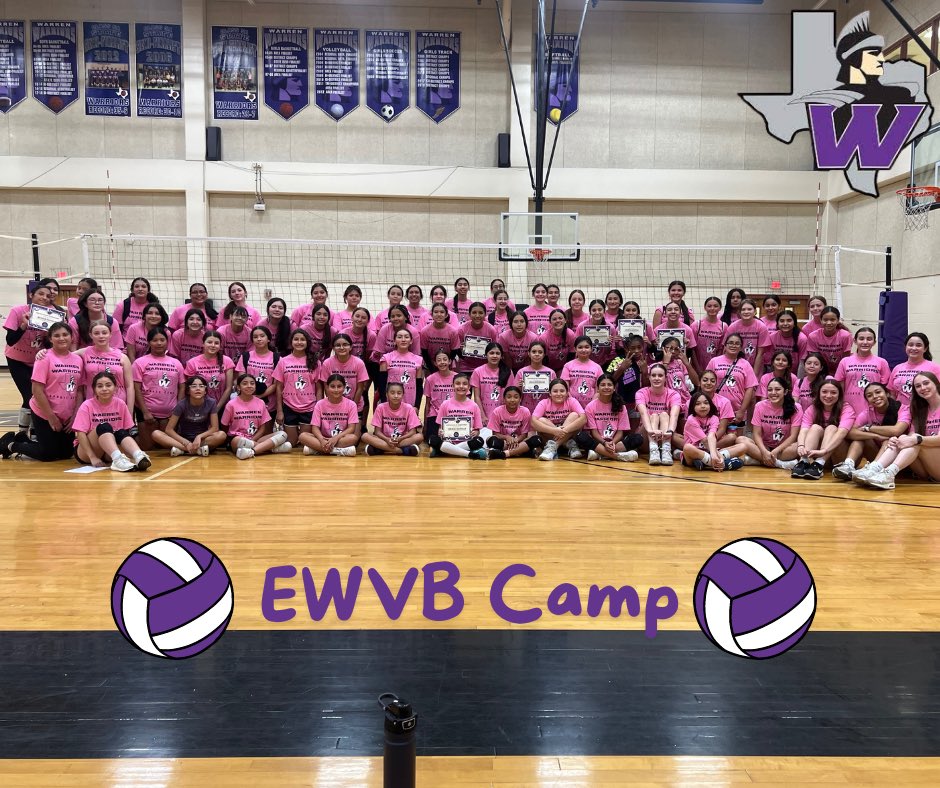 EWVB's tweet photo. Just like that, 2024 camp is complete! We had a great 3 days, we loved seeing our new Warriors and future Warriors! Lots of learning and great competition! Shoutout to our Camp Award Winners! Great start to the summer! ππ https://t.co/ahUf72ENrO