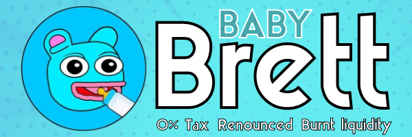 BabyBrettBSC's tweet photo. @CrashiusClay69 Checkout #BabyBrett on BSC!

0xd7236c79ba98f7ff665b8c54e22b8035e00552f6

0% Tax https://t.co/SrAC6QUfSq