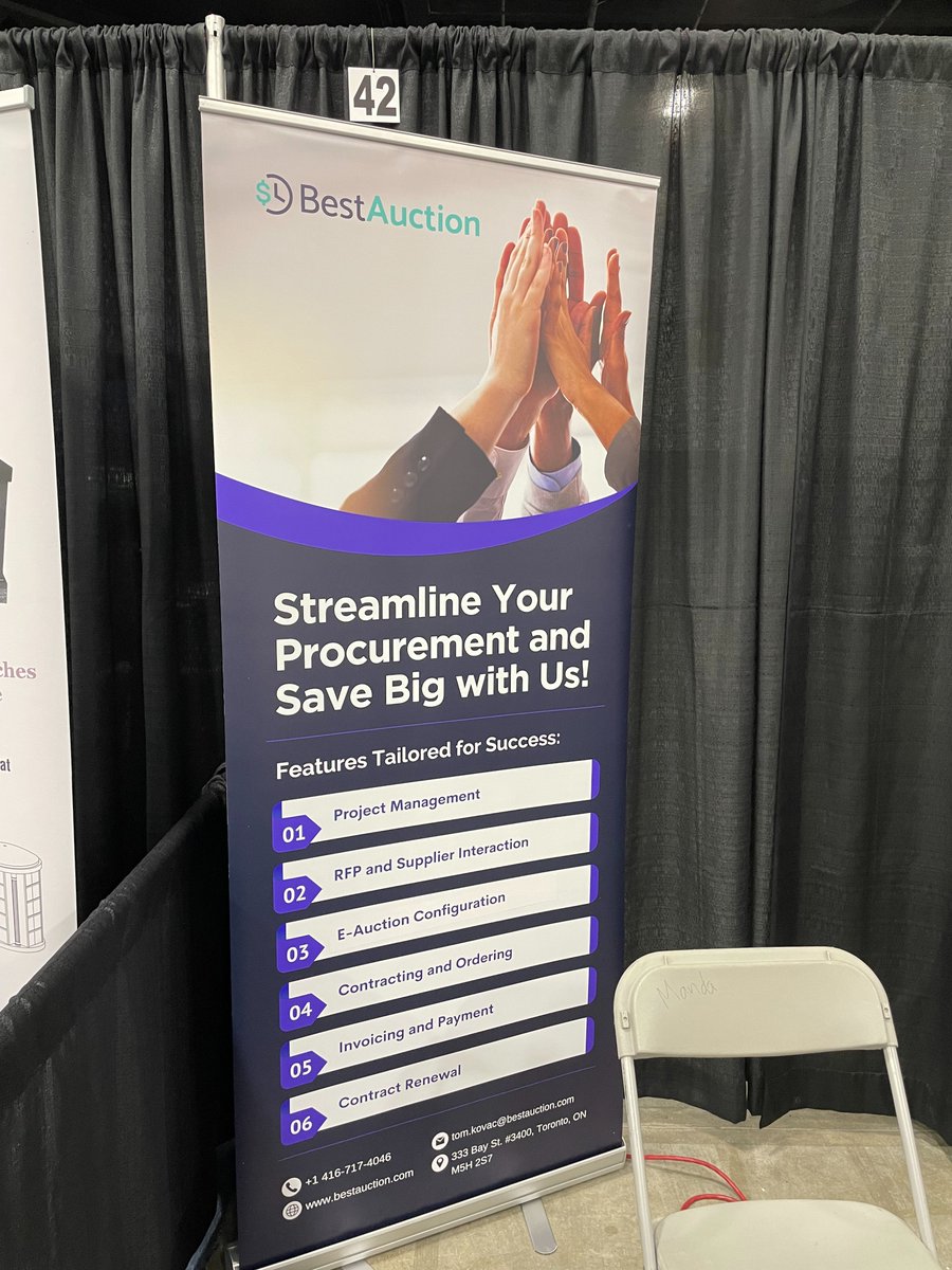 Day 2 at the <a href="/FSAC_ASFC/">FSAC_ASFC</a> Summit in Winnipeg! 🌟 Yesterday was amazing, and today promises even more engaging discussions. Visit booth #42 to see how BESTAUCTION brings affordable procurement solutions. Thanks to all who stopped by! 🙌 #FSACSummit #procurement #Tradeshow #Tech