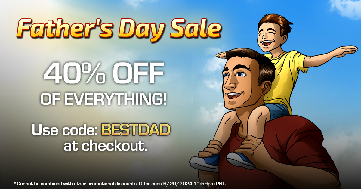 👔 Celebrate Father's Day ⛳ with a coupon for 40% off everything on the site! 🎉

🎁 Use code: BESTDAD at checkout. ✨ Play now: wildtangent.com/?dp=wildgames&…