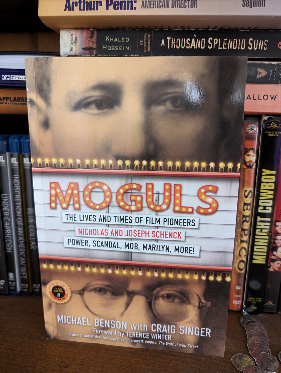 RBatTheMovies's tweet photo. Thank you @kensingtonbooks for sending me a copy of MOGULS: The Lives and Times of Film Pioneers Nicholas and Joseph Schenck by Michael Benson (Gangsters vs. Nazis) and film director @craigsinger17

Stay tuned for my interview with the authors !

#books #filmbooks https://t.co/y3cZN1mFuI