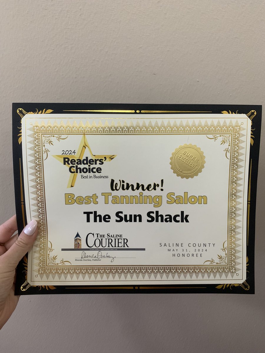 SunShackBenton's tweet photo. Saline’s Best Tanning Salon! Thank you to our amazing customers that have kept us in business for 28 years! We love you all. We are glad to say we want to give you back a small gift! June 12th-15(Wednesday-Saturday) all regular priced lotions and packages will be 25%off! https://t.co/c6XFBkBGkd