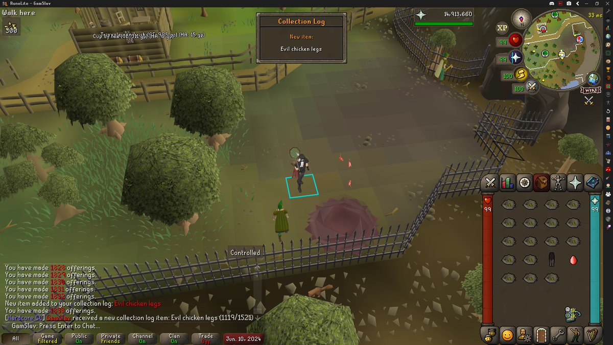 GamSlav's tweet image. 4/4 on Evil Chicken set!! 2/1/1/2 in 1833 offerings. Been on that entling grind for *4 months.* Big, big shout-out to the homies in Forestry CC❣️