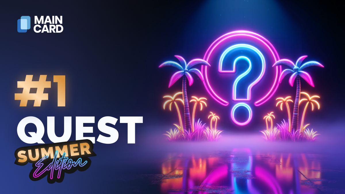 spacebastardnft's tweet photo. 🎮 Engage &amp; Win with @MaincardGame's Summer Quest Campaign! Participate in quests through Telegram, Discord, and Galxe. Whether you're a gamer or strategist, there’s something for everyone. Join us and win fabulous rewards! 🚀🌞 https://t.co/5HXPNwo1tB