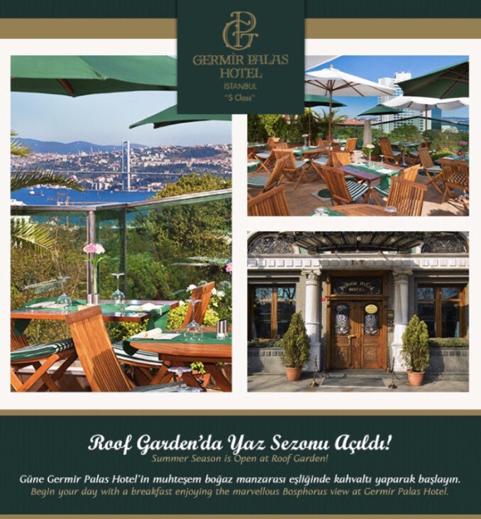 GermirPalas's tweet photo. Roof Garden’da yaz sezonu açıldı. Roof Garden is now open for the Summer! https://t.co/qNhTkE6epT