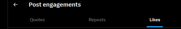 PythonPixels's tweet photo. @FangGuu @ChichiAi You can hit "view quotes" for some reason you can find the liked participants there.  Elon's turned this app to an unorganized wasteland LMAO. https://t.co/1ElI6Et29D