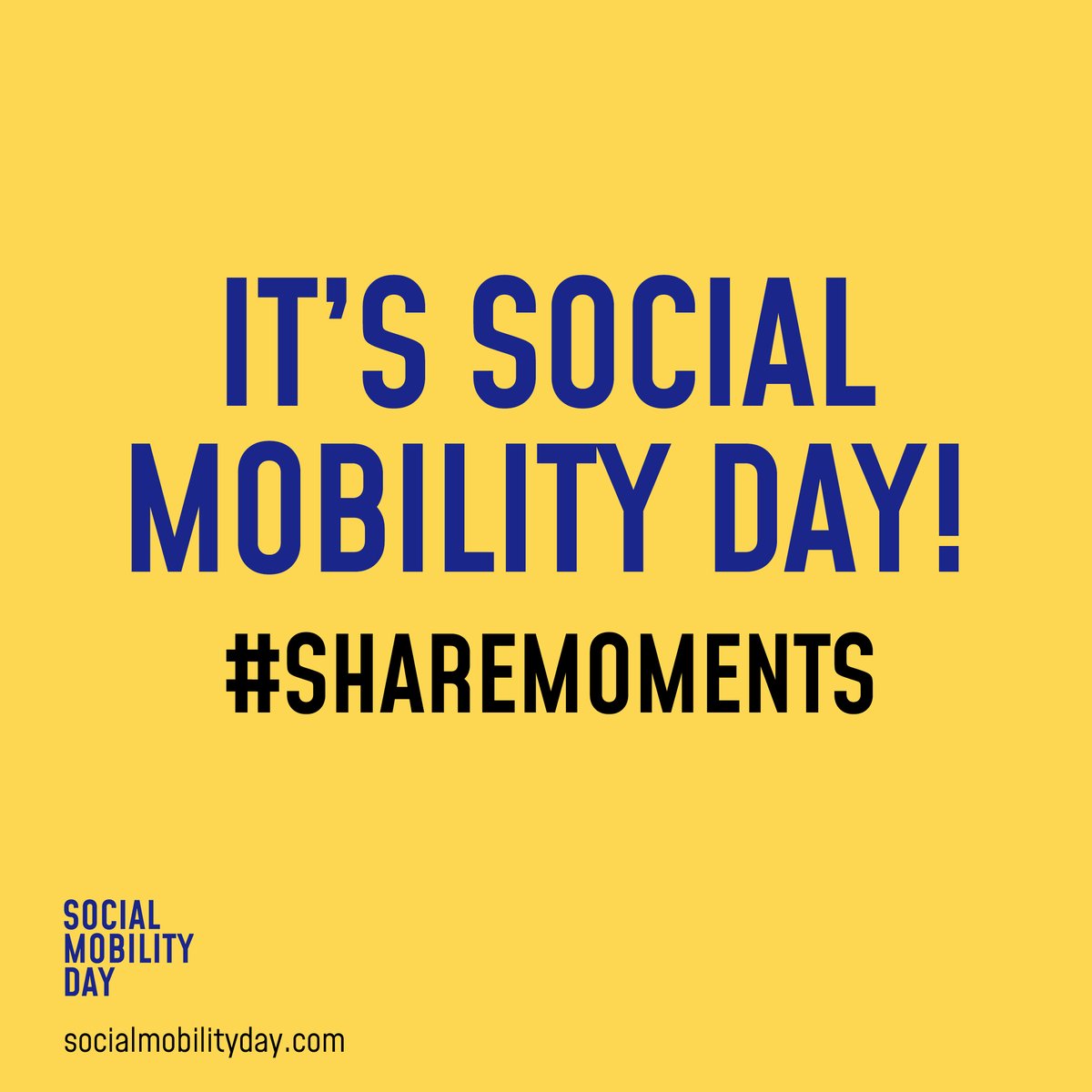 💡 IT’S SOCIAL MOBILITY DAY💡

Today is the day!

Here are 3️⃣ ways you can participate...

1️⃣ #ShareMoments 
2️⃣ Tell us what you/your organisation is doing 
3️⃣ Need social media assets? Download our supporters’ toolkit lnkd.in/dQ74y6kz

More here 👉 lnkd.in/e-mk_YxZ