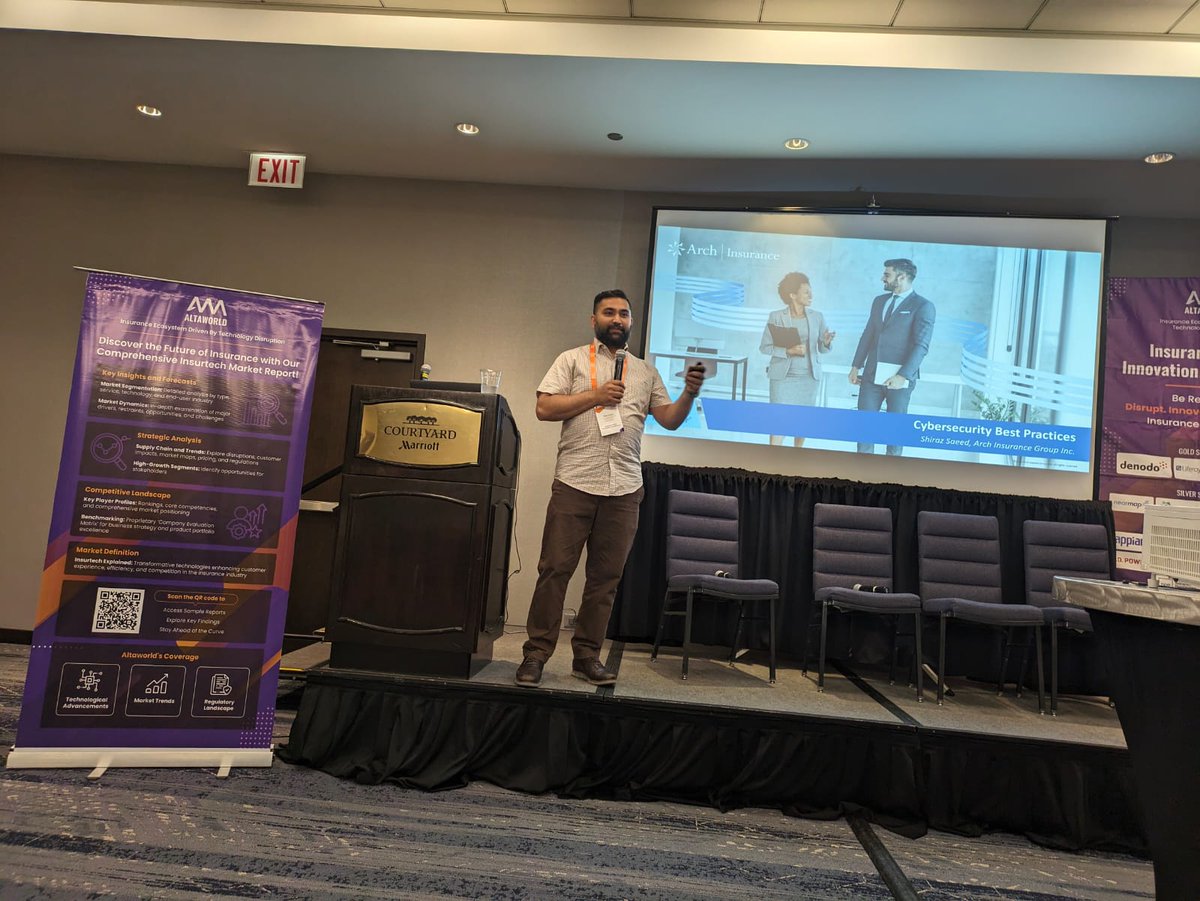ITIC Chicago 2024

📢Live Update from Day 1 of Insurance Tech &amp; Innovation Conference 2024!

Shiraz Saeed, VP-Cyber Risk Product Leader, <a href="/ArchInsInt/">Arch Insurance International</a> sharing insights on the Case study: "Fortify Your Defenses: Mastering the 10 Critical Cyber Security Risk Management Controls"