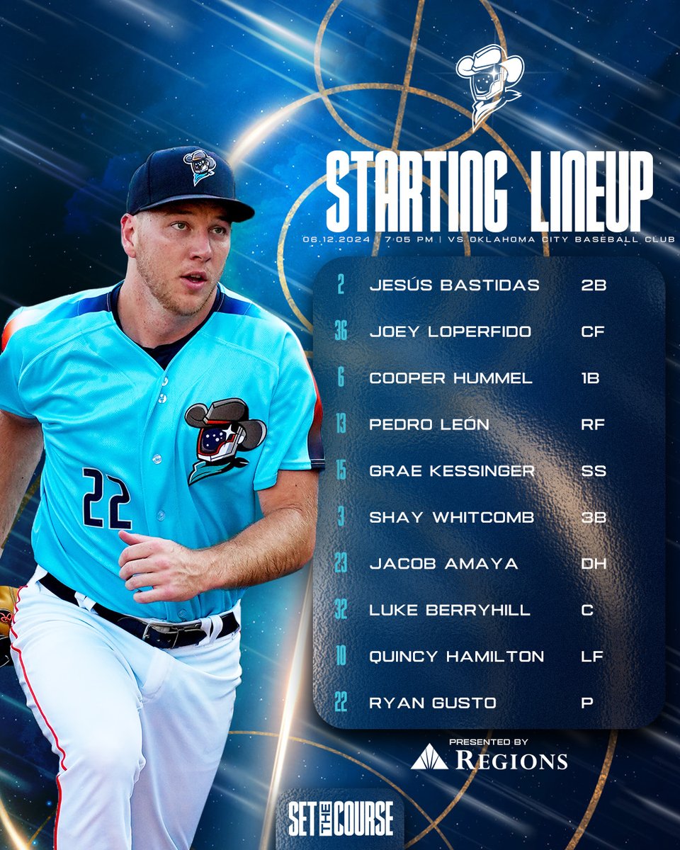 SLSpaceCowboys's tweet image. Time to bounce back 😤

🆚: @okc_baseball 
🚪: 6:00 PM
⚾️: 7:05 PM
📺: MiLB.tv / Bally Live
📻: bit.ly/4cFRtfl
🎟️: bit.ly/45kYlv6

#SetTheCourse x @RegionsBank