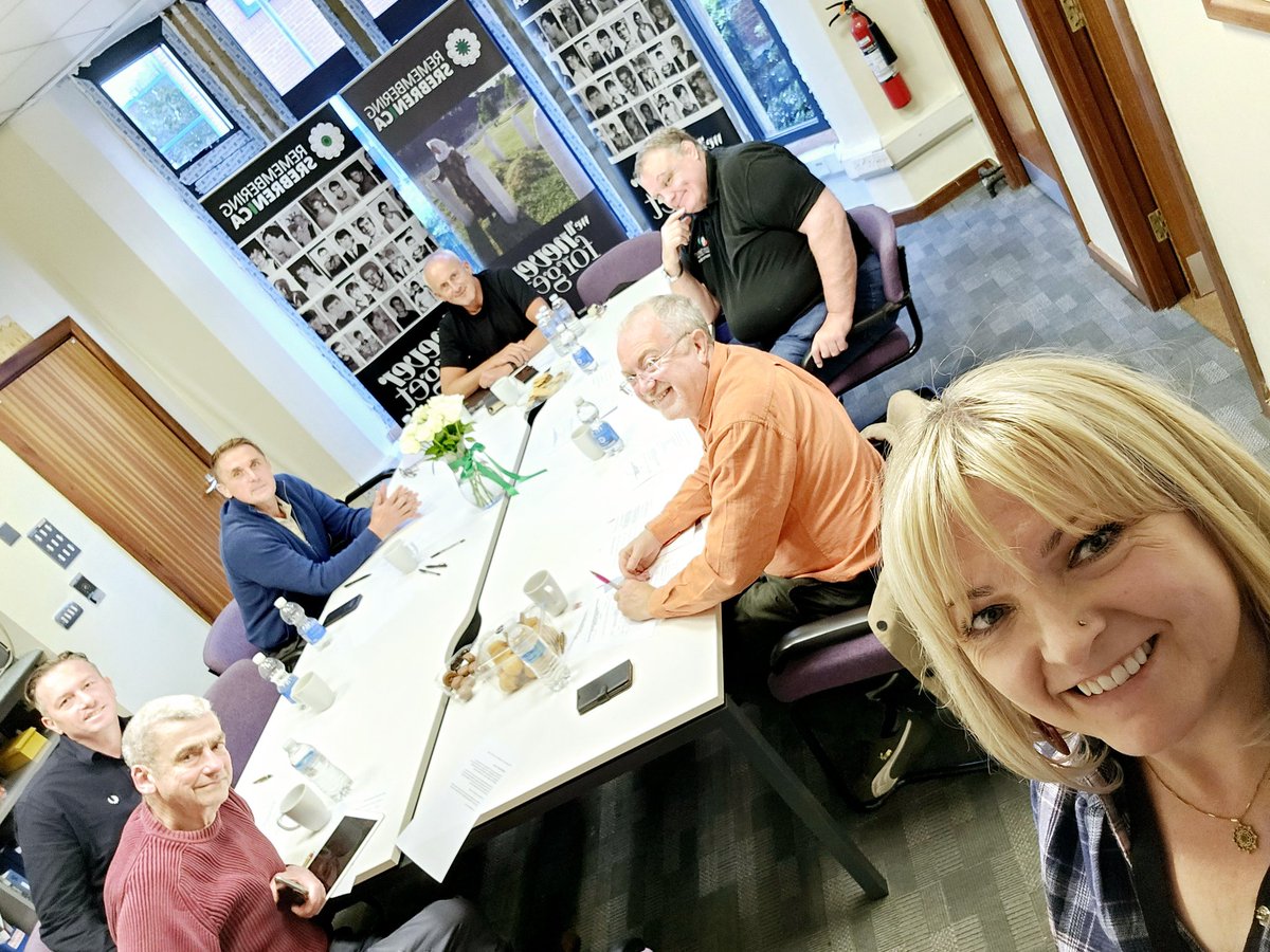 Aida_S_Haughton's tweet photo. Great #SrebrenicaMemorial2024 planning meeting at #BosniaHouse in #Birmingham this evening with @RemSrebWestMids @bhuknetwork @SrebrenicaUK @SrebrenicaMC @PhillDann @NVBorderlines #Srebrenica https://t.co/BU68xyfvxi