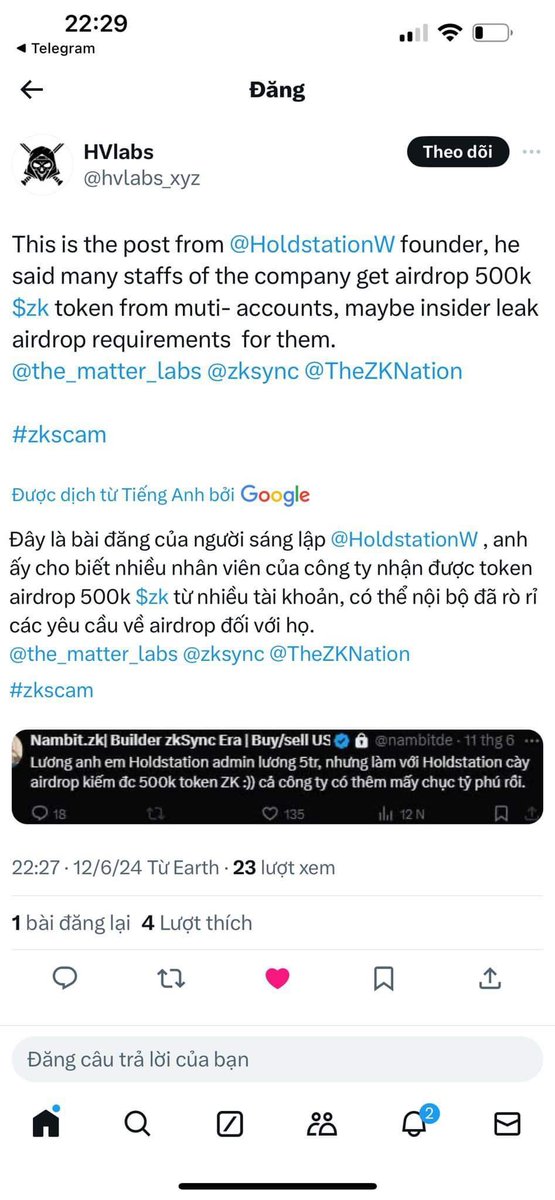 0x000068's tweet photo. shamefull with your action ? @zksync 
I knew them got total 244m $ZK
WTF this shit. https://t.co/aMXEf6ujq5