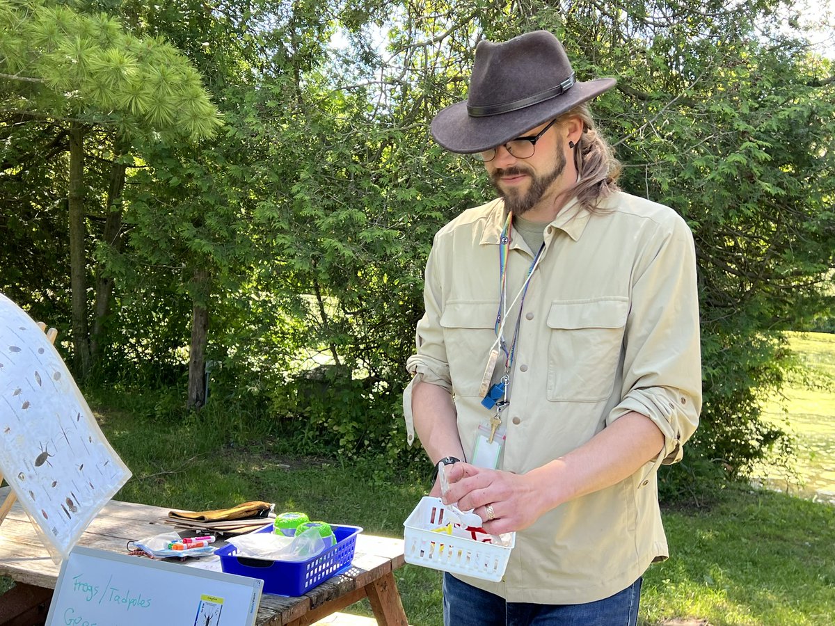 Special thanks to <a href="/N8ureNate/">Nature Nate</a> for helping us to fall in love with the gifts of nature! This was, by far, one of the most popular learning centres at camp today. Students learned about insects, fish, amphibians and their habitats through gentle and respectful hands-on exploration.