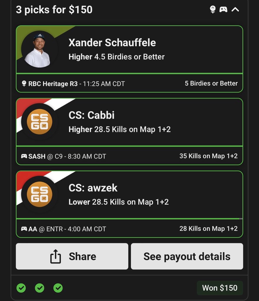 UnderdogPlays0's tweet photo. CASH IT ✅

It will cost $20 to join the discord and have access to exclusive picks daily.

#PrizePicks #GamblingTwitter #NBAPicks #UnderdogFantasy #draftkings        #nfl  #SportsBetting #fanduel #NBA        #mlb #esports #sportsbook #NBAProps #Picks #underdog #parlay https://t.co/880RbeaJUl