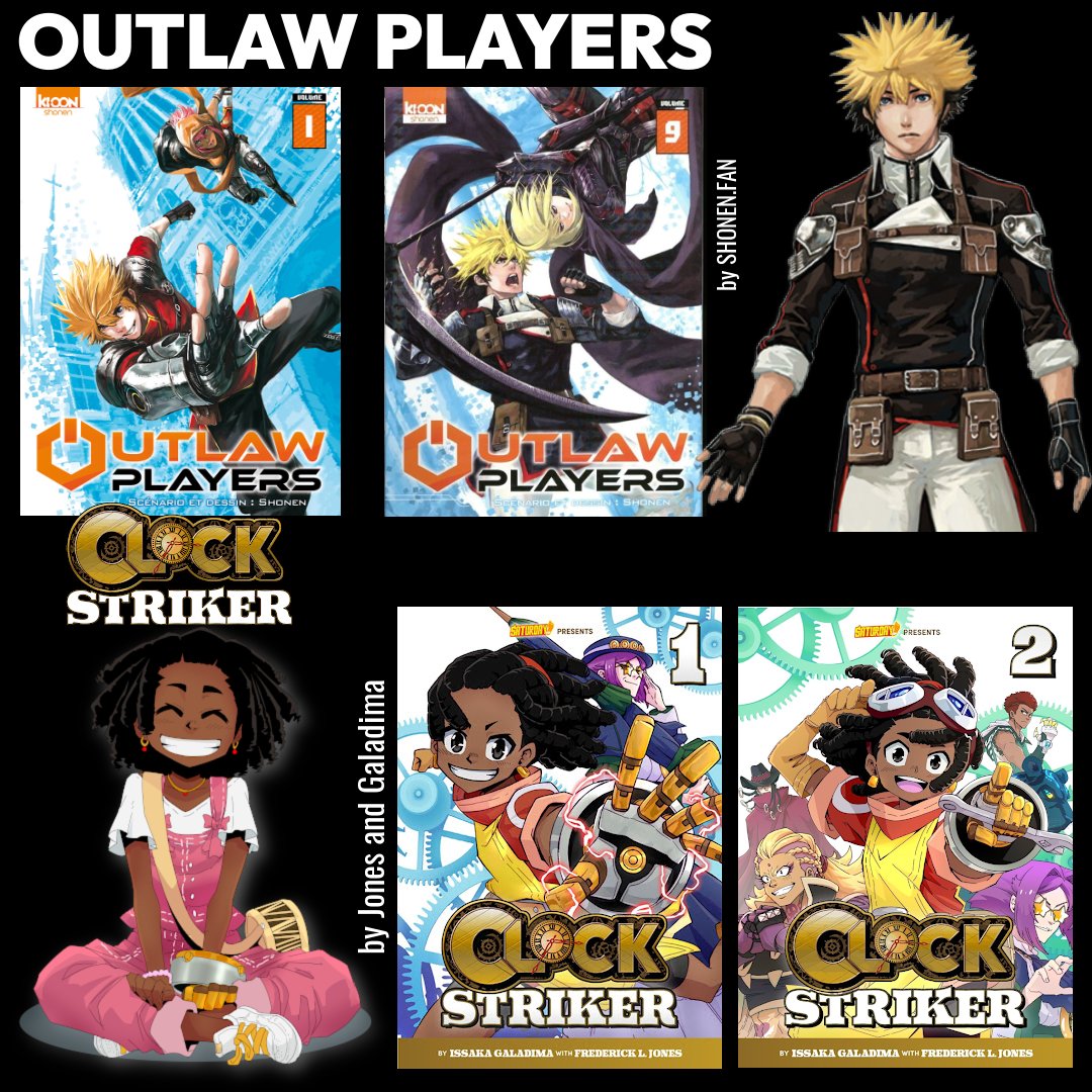 Saturday AM (@saturday_am) on Twitter photo PROFESSIONAL MANGA-KA STICK TOGETHER!
OUTLAW PLAYERS by (a)shonen.fan is published by @ki_oon_editions & @kodansha_jp.
Fanart of Outlaw Players X Clock Striker
Get CLOCK STRIKER VOL 2 this fall by @frederickljones x <a href="/gladiskstudio/">gladiskstudio</a> via @saturday_am x @quartokids. PROFESSIONAL MANGA-KA STICK TOGETHER!
OUTLAW PLAYERS by (a)shonen.fan is published by @ki_oon_editions & @kodansha_jp.
Fanart of Outlaw Players X Clock Striker
Get CLOCK STRIKER VOL 2 this fall by @frederickljones x <a href="/gladiskstudio/">gladiskstudio</a> via @saturday_am x @quartokids.