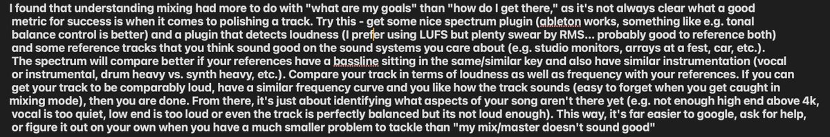 On the topic of mixing down a track - I dropped this in a discord years ago and thought it'd be better to have it somewhere more public: