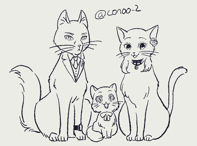 なんとなく眉毛描いちゃいけないのかと思ってたんだけど、ちゃんと見返すと案外しっかり描かれてたので  眉毛あってもいいんだ!!表情つけられる!😊となりました 