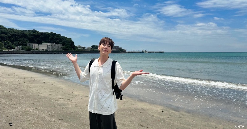 hulu_japan's tweet photo. ☀️　　　☁️　　☁️
　横須賀線の旅を満喫💭
🌊﹏﹏﹏﹏﹏﹏🚃.🚃.🚃﹏

˗ˏˋ K-POPアーティスト史上初登場 ˎˊ˗
旅人はSUPER JUNIOR・ #KYUHYUN(キュヒョン)

「#ぶらり途中下車の旅」
#Hulu で見逃し配信スタート
📺https://t.co/74ejhJIMM0

#キュヒョン #규현 #SUPERJUNIOR
@KYUHYUN_JP @burari_ntv