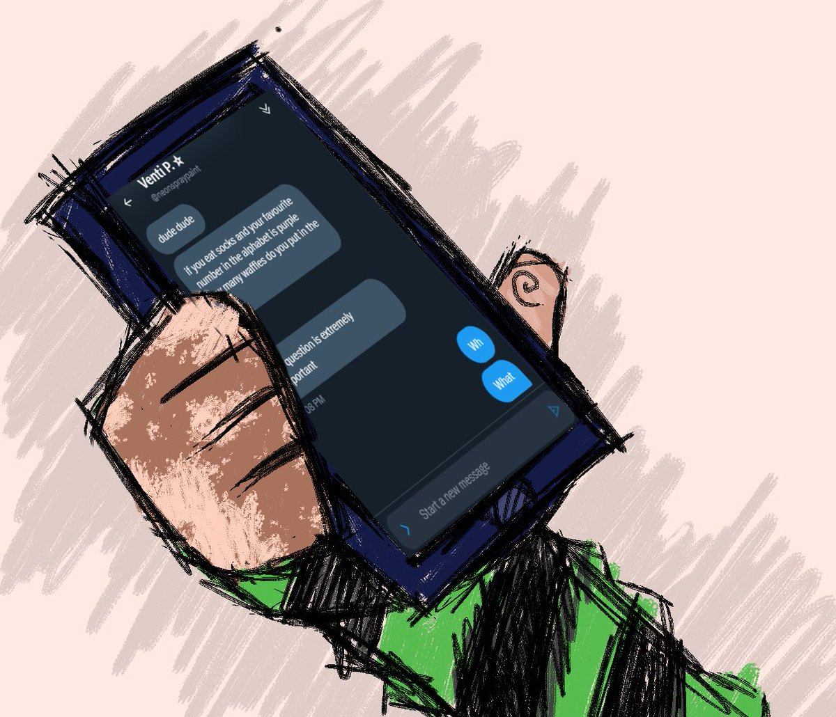 ForgetfulAsEver's tweet image. Just woke up after crashing and Venti&apos;s messaging me somehow, I think I&apos;ve finally lost my mind.